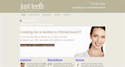 Desktop Screenshot of just-teeth.co.nz